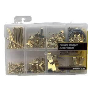 Hillman Picture Hanger Assortment: Hangers, Wire, Pins & Nails! #130251